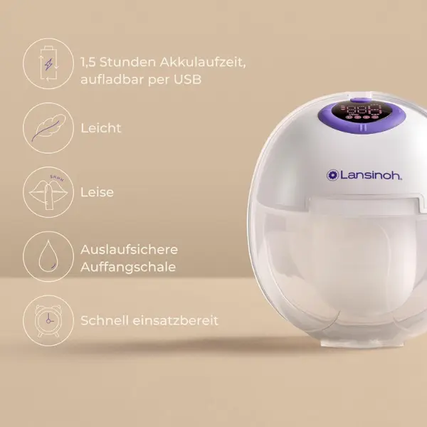 Tire-lait électrique double portable Lansinoh