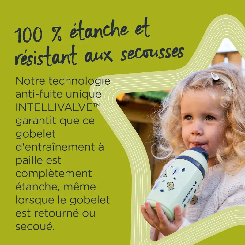 Tommee Tippee Tasse Isotherme à Paille Super Star 266ml - Rose