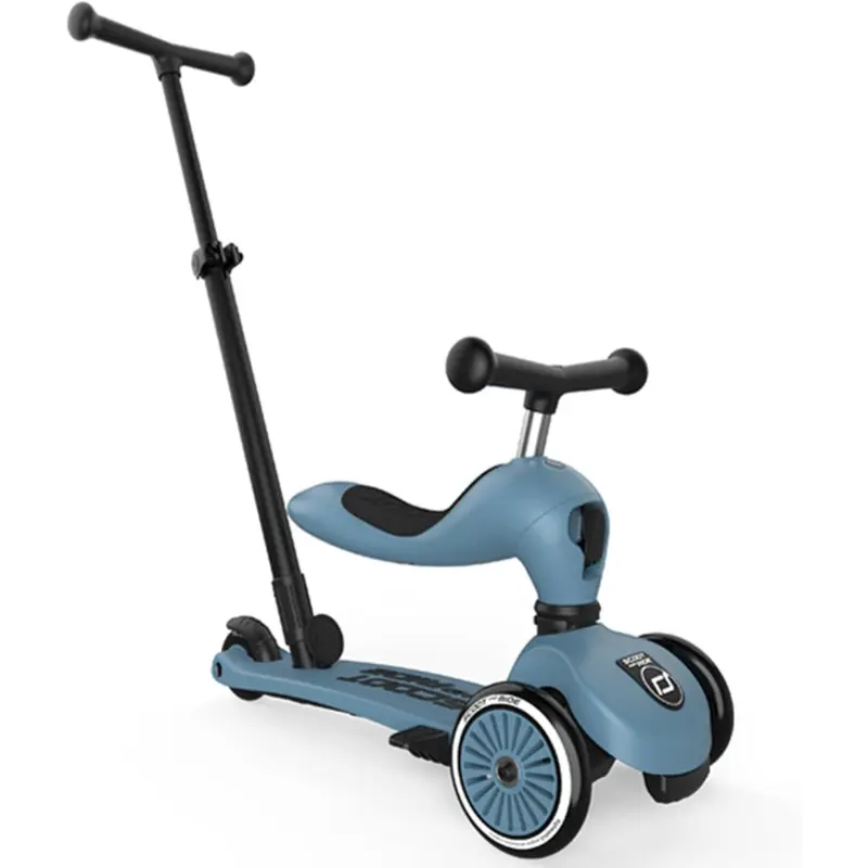 xx Trottinette 2 en 1 pour enfant avec guidon Bleu - SCOOT AND RIDE