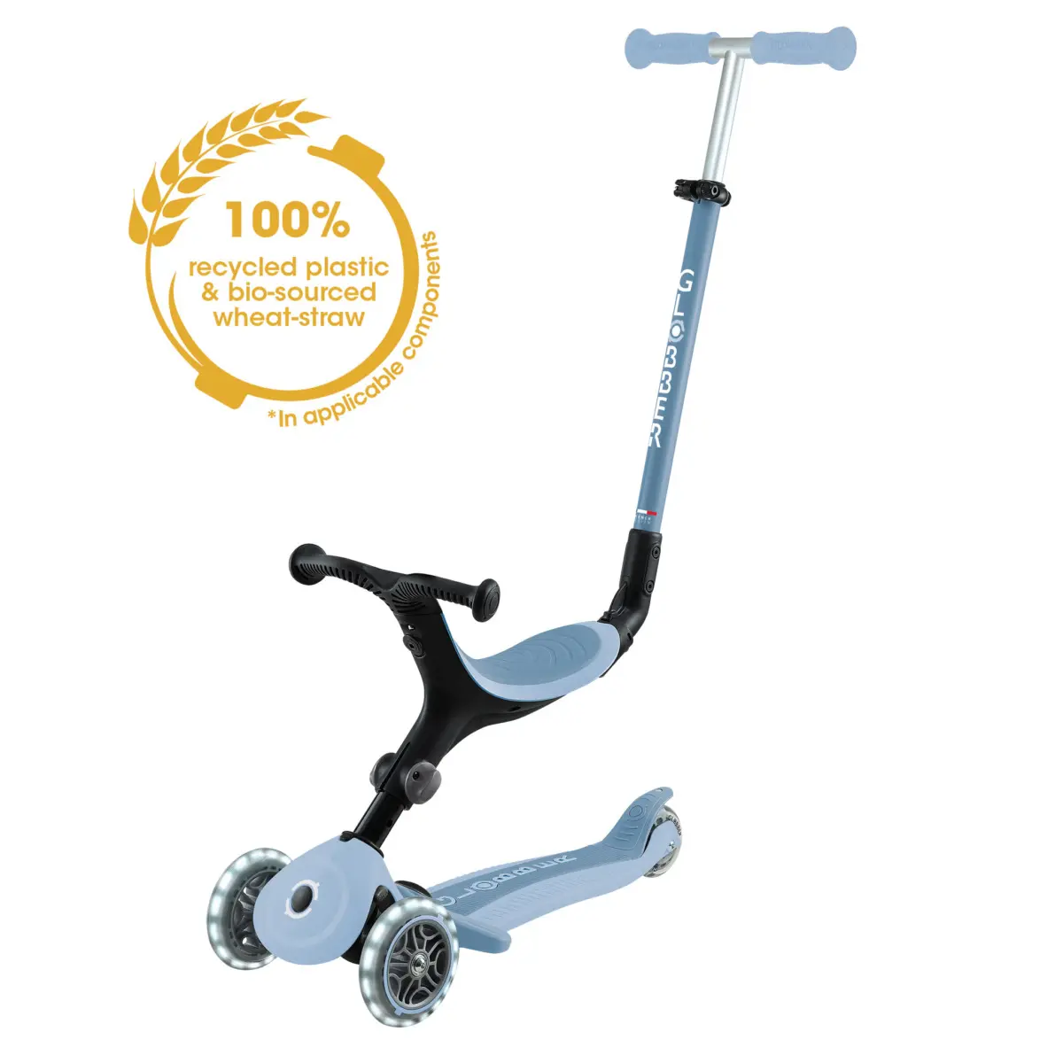 xx Trottinette écologique 3 en 1 myrtille Globber