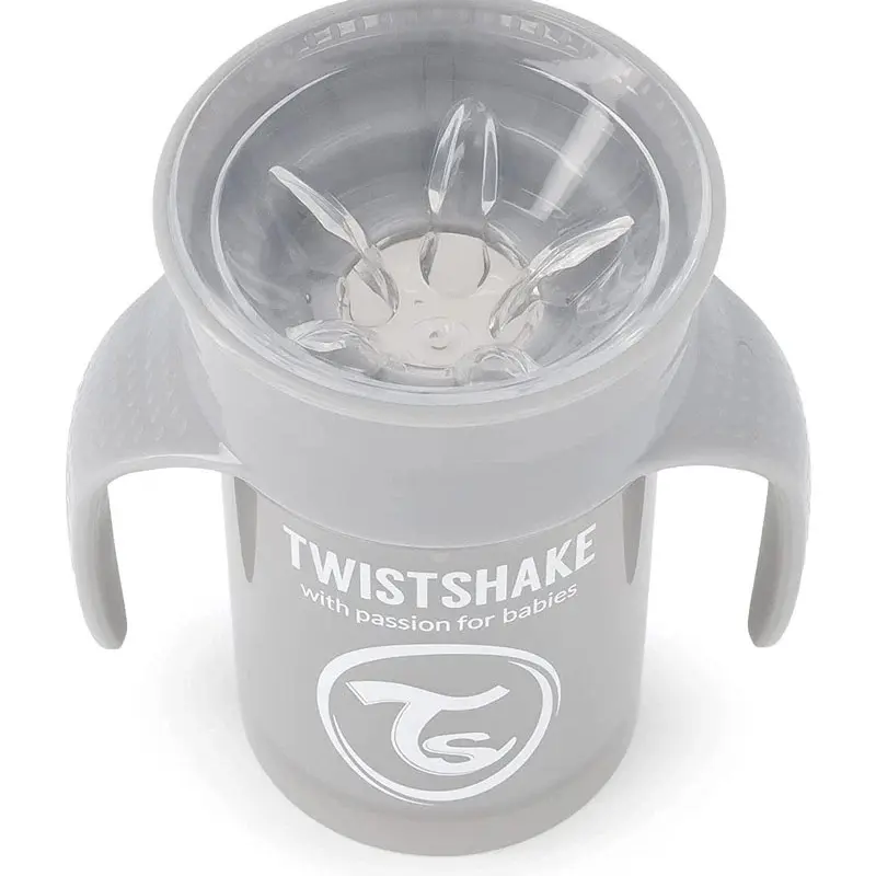 Twistshake Tasse d'Entraînement 230ml 6M+ - Gris Pastel