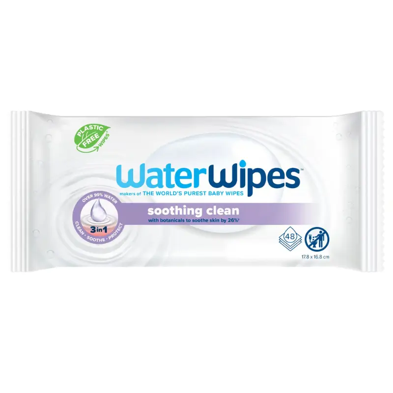 Lingettes bébé WaterWipes Lavande 48 pièces